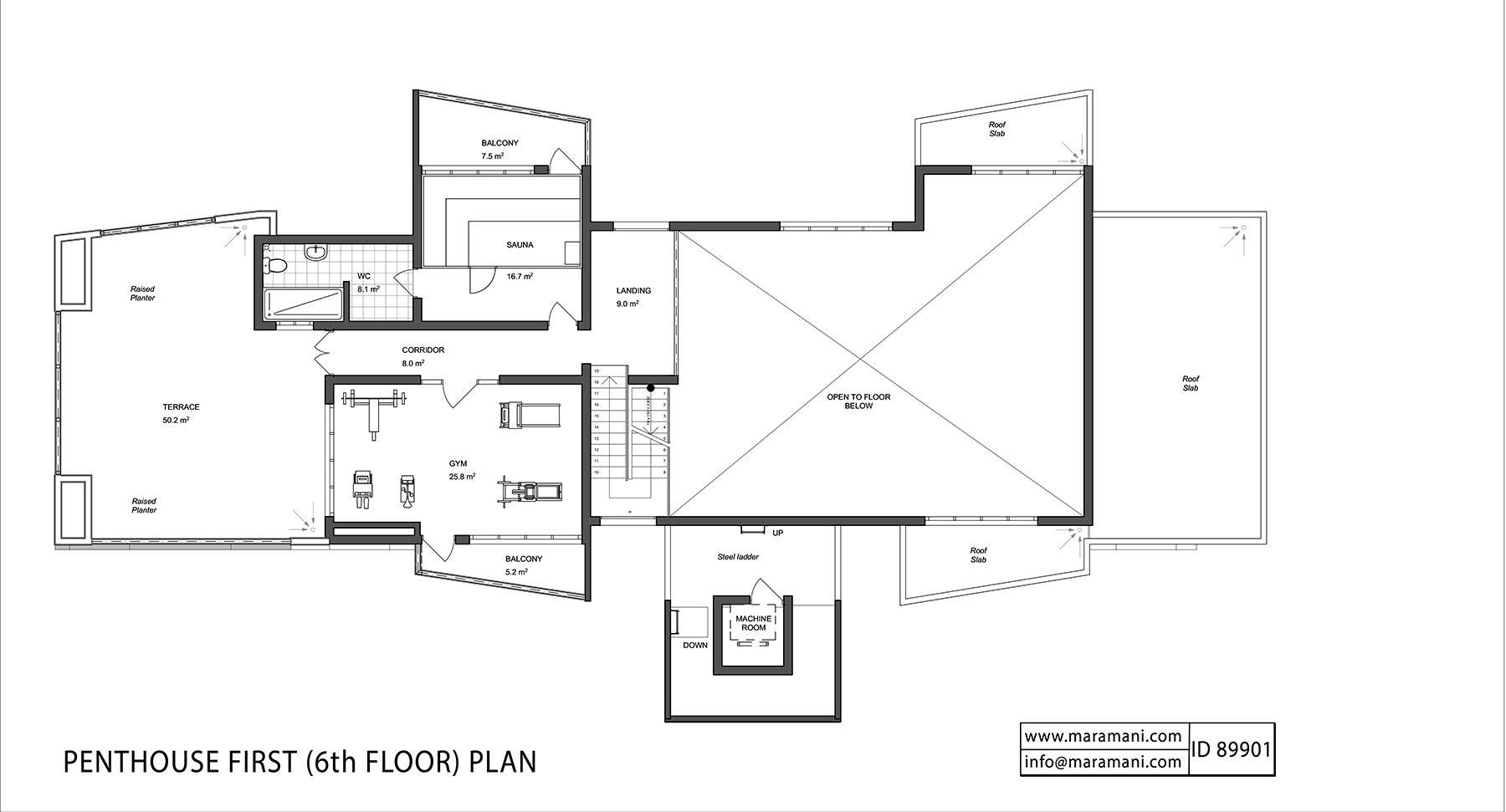12 flat apartment block - ID 89901