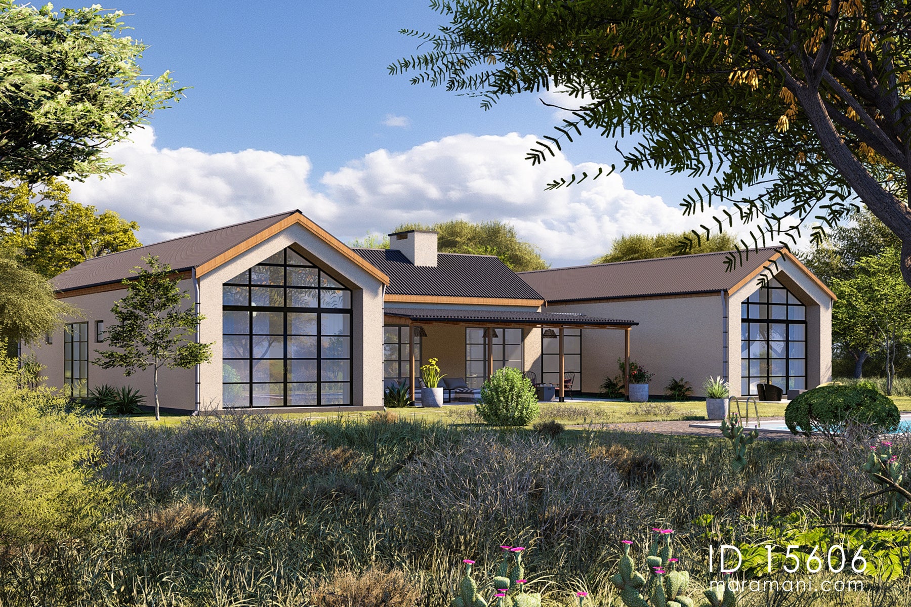 5 bedroom with 6 bathroom house plan - ID 15606