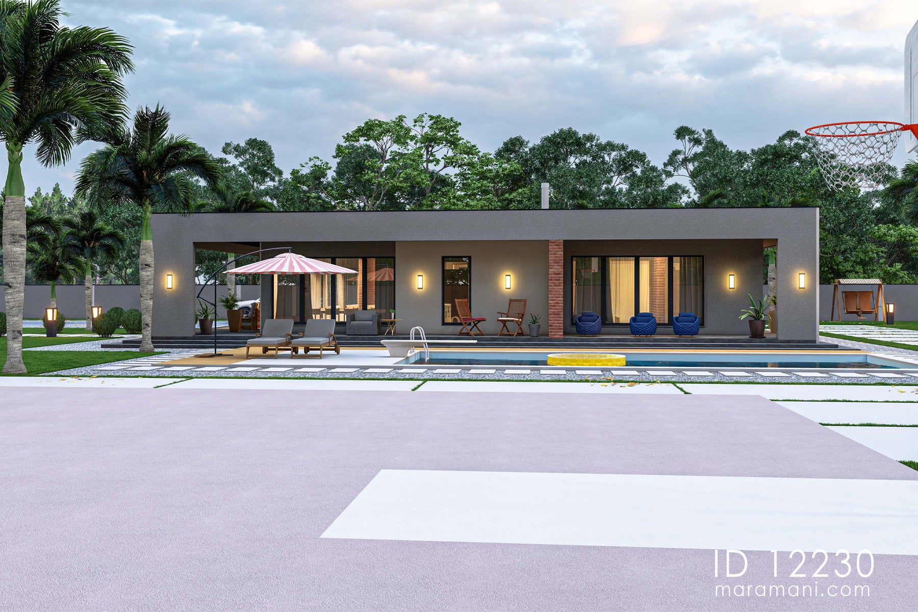 2 Bedroom Contemporary Villa - ID 12230