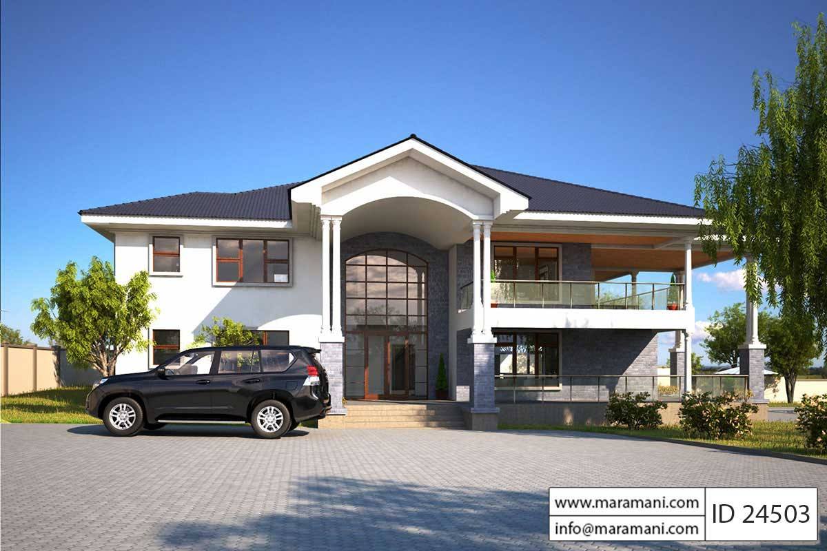 4 Bed Contemporary Villa Plan - ID 24503