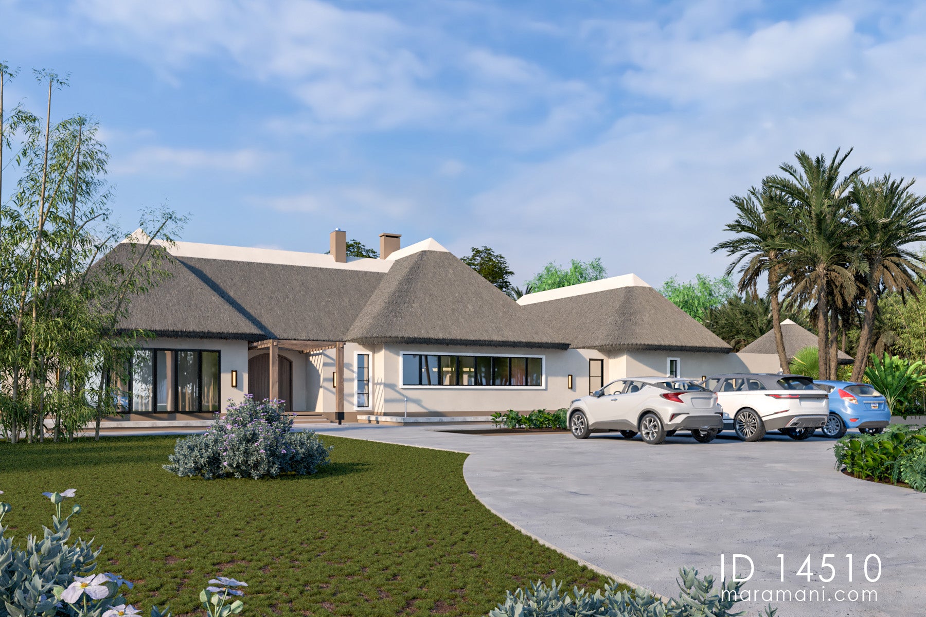 4 bedroom thatch roof villa - ID 14510