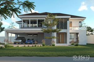 5 bedroom Contemporary modern house - ID 25610