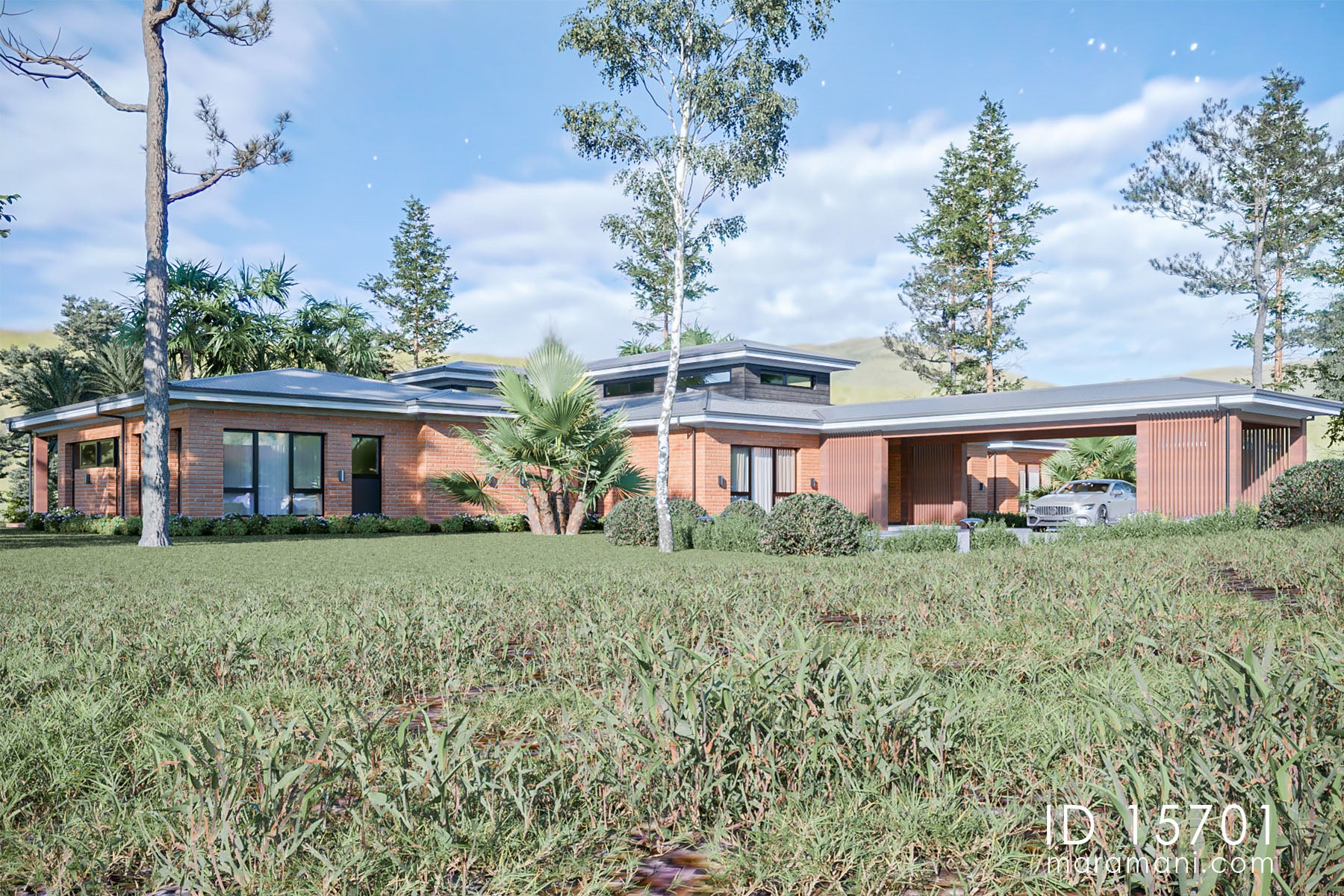 5 Bedroom Farmhouse Plan - ID 15701