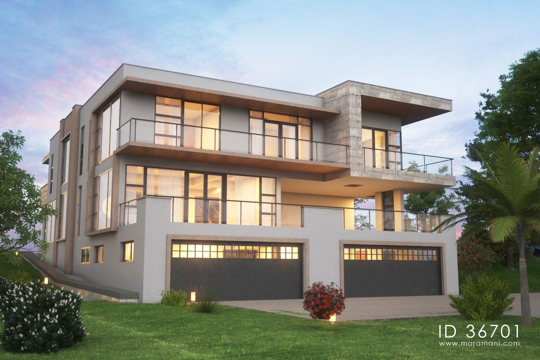 6 bedrooms mansion with basement garage - ID 36701