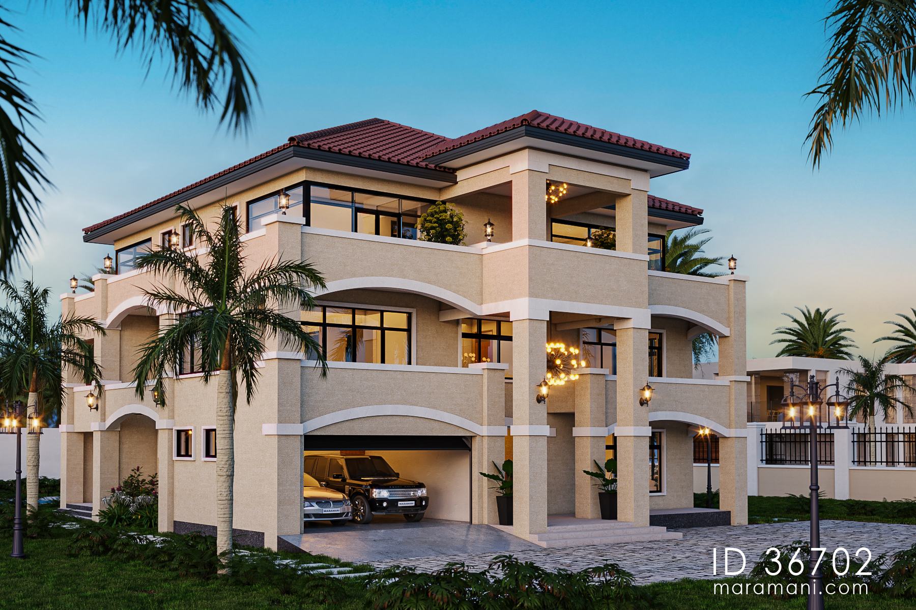 6 bedrooms Modern Mediterranean mansion - ID 36702