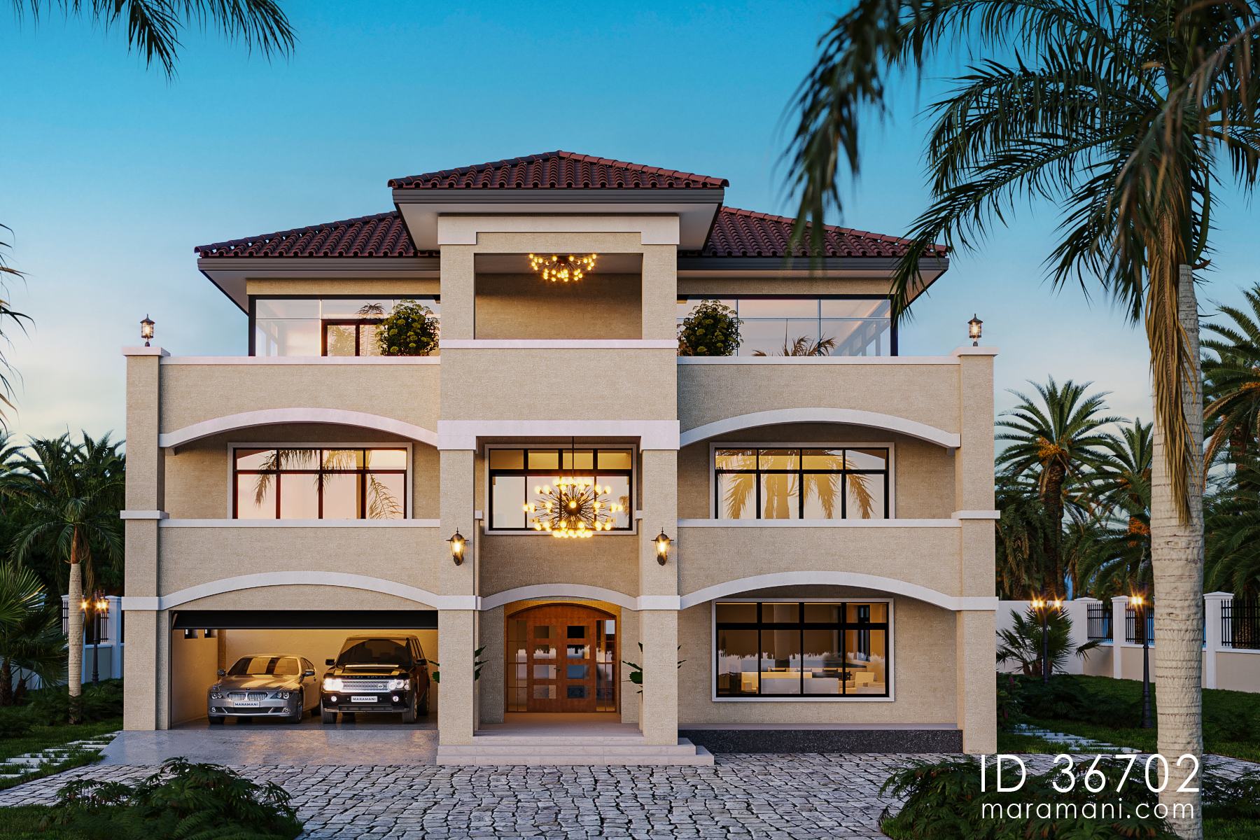 6 bedrooms Modern Mediterranean mansion - ID 36702