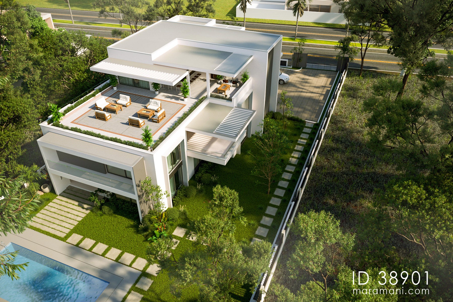 8 bedroom Modern contemporary mansion - ID 38901