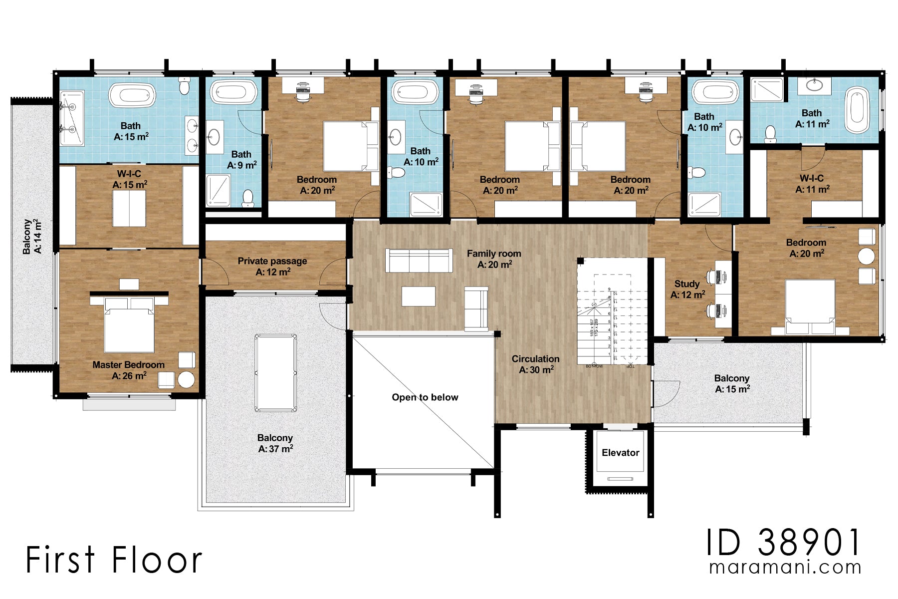 8 bedroom Modern contemporary mansion - ID 38901