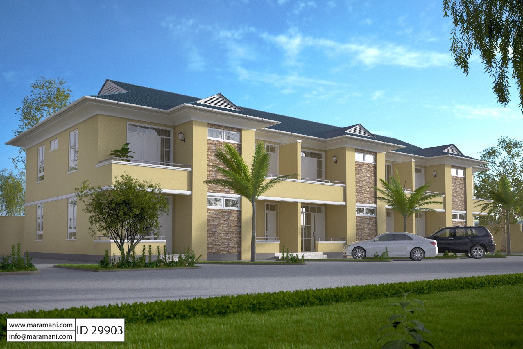 Apartment Building Floor Plan - ID 29903