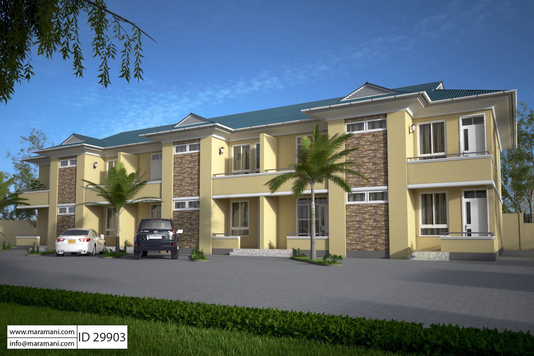 Apartment Building Floor Plan - ID 29903