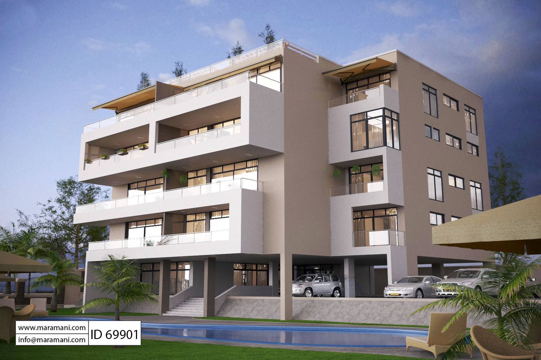 6 Story Apartment Design - ID 69901