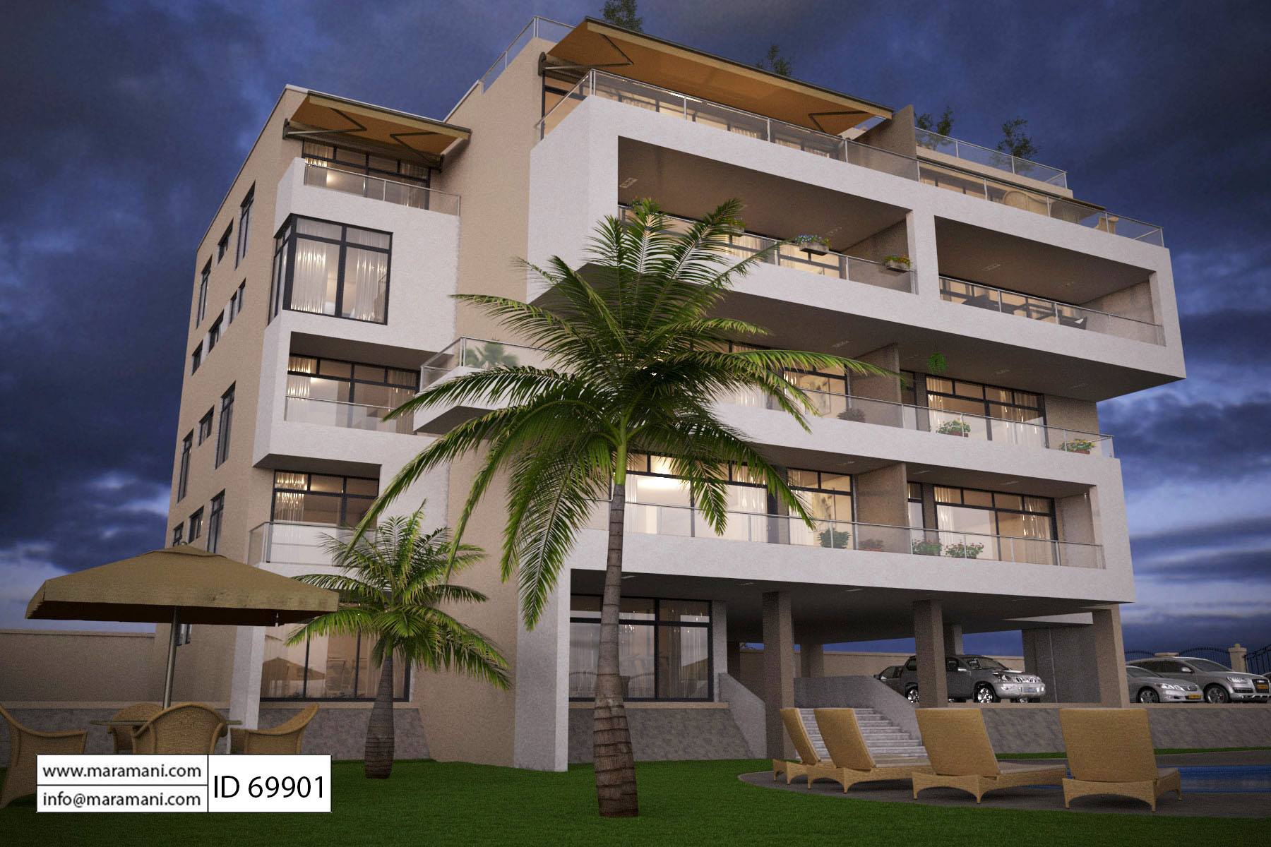 6 Story Apartment Design - ID 69901