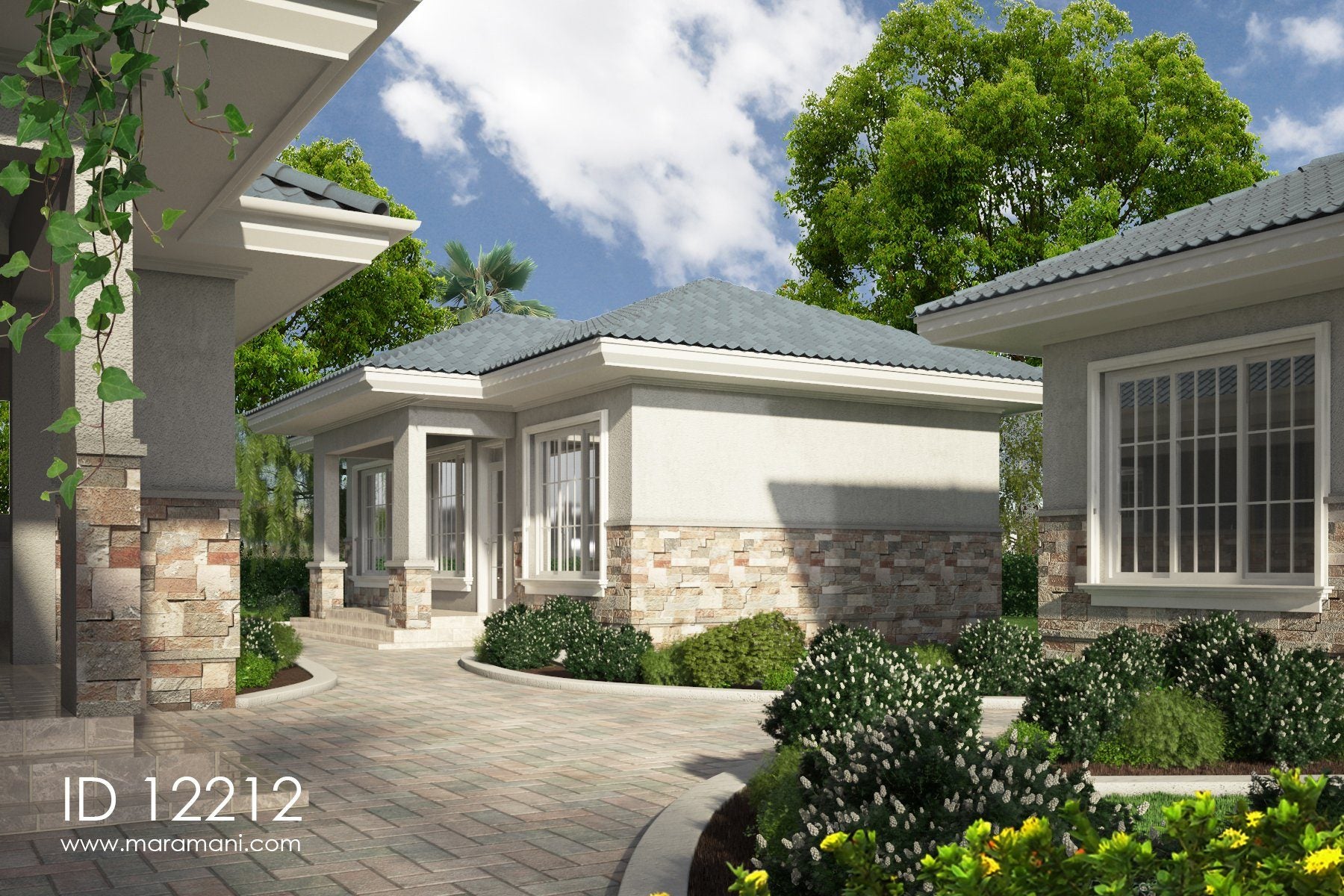 Boys quarters 2 bedroom plan - ID 12212