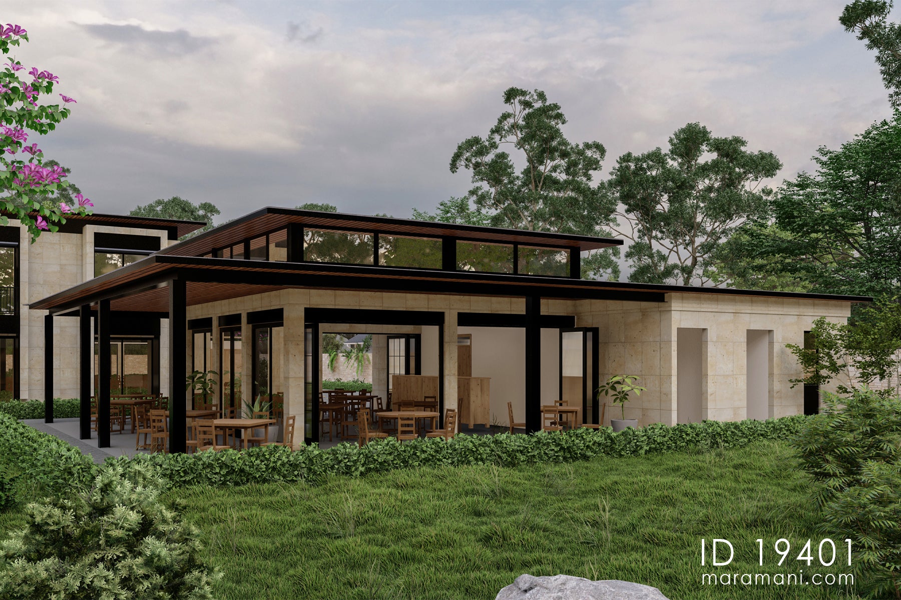 Versatile Single-Story Plan with Indoor & Outdoor Dining Area - ID 19401