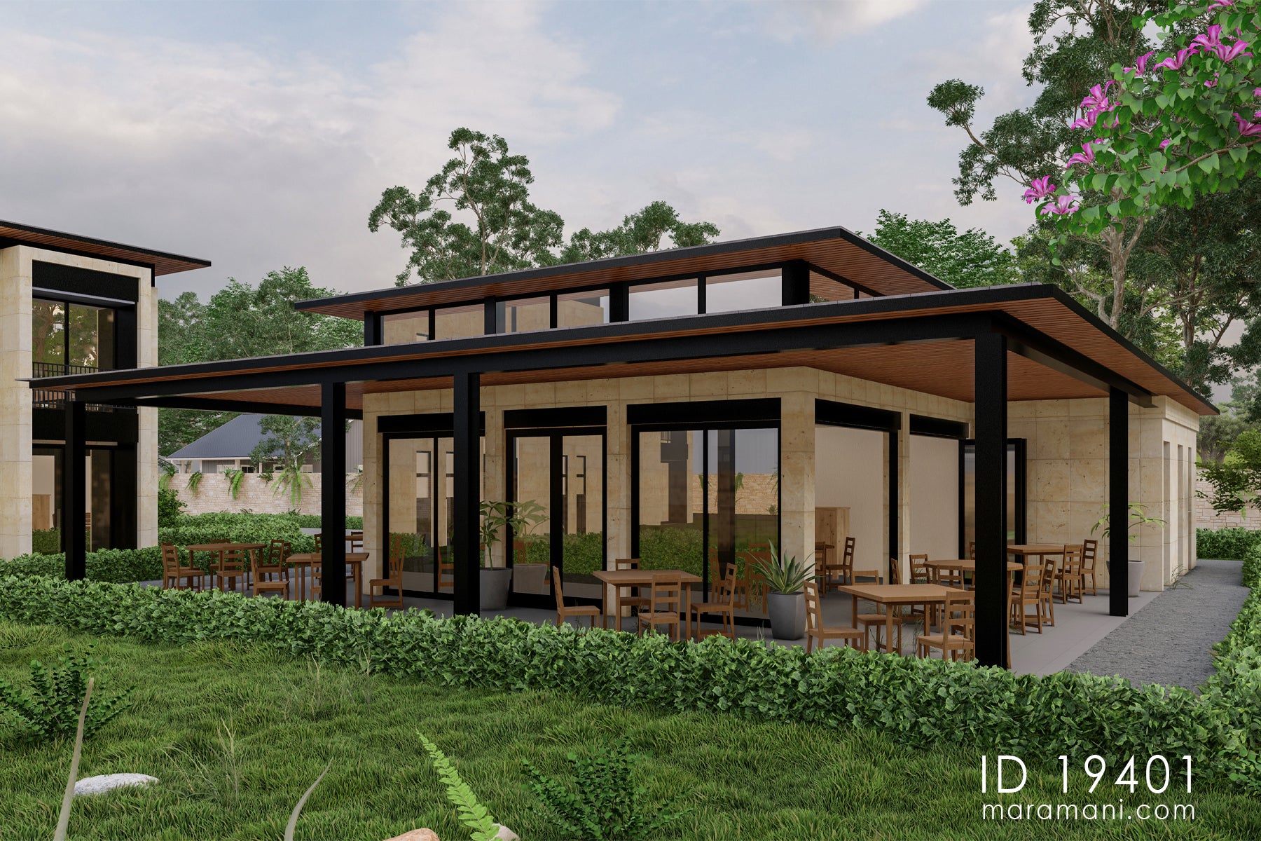 Versatile Single-Story Plan with Indoor & Outdoor Dining Area - ID 19401