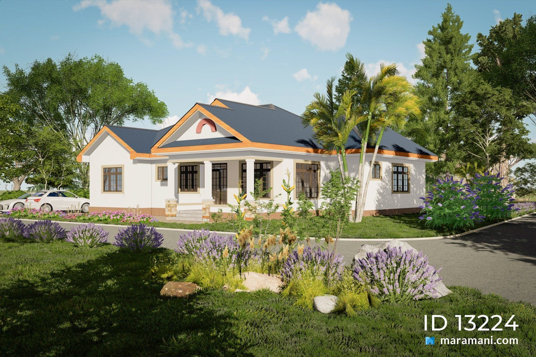 Contemporary 3 Bedroom House Plan - ID 13224