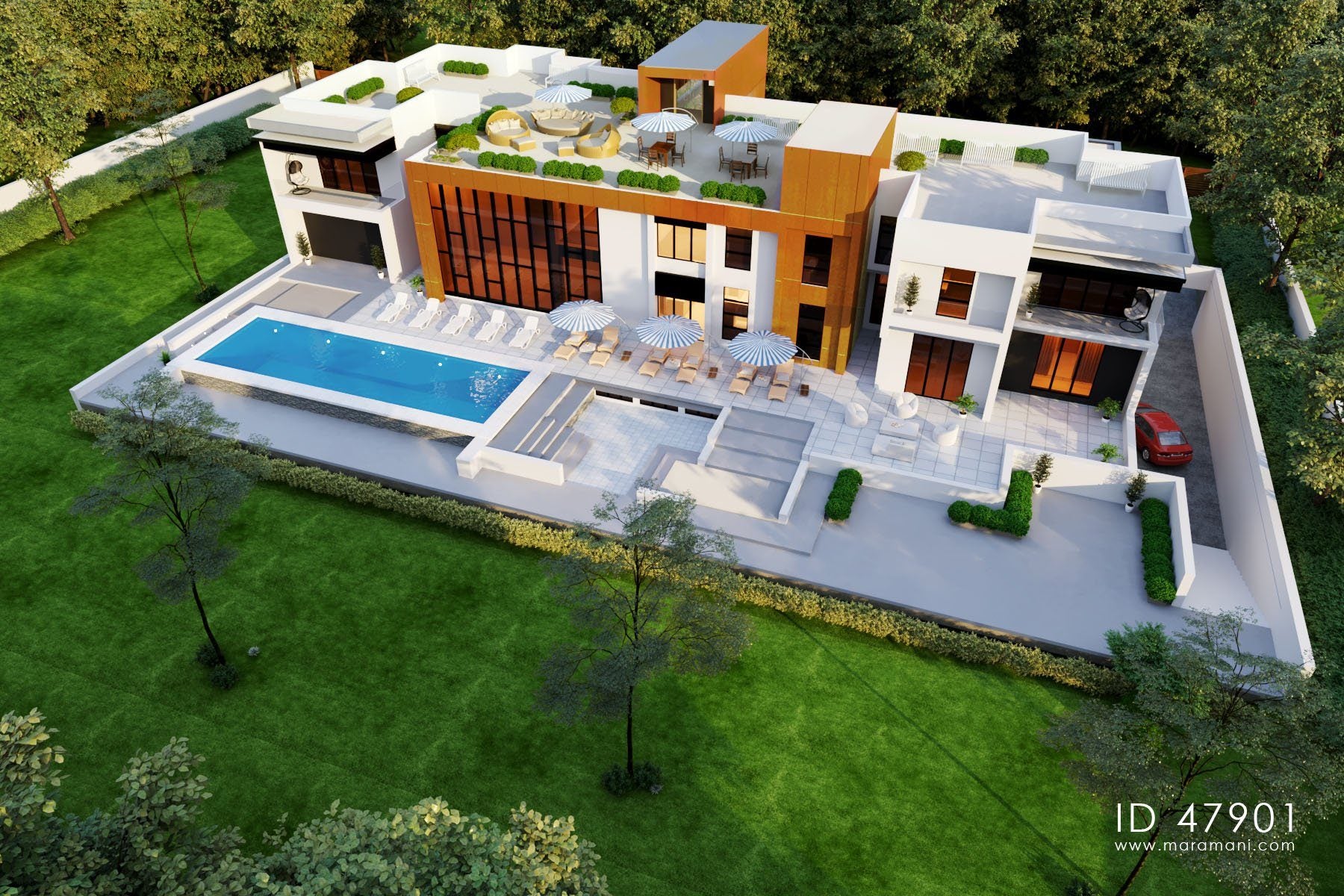 Contemporary mega mansion - ID 47901