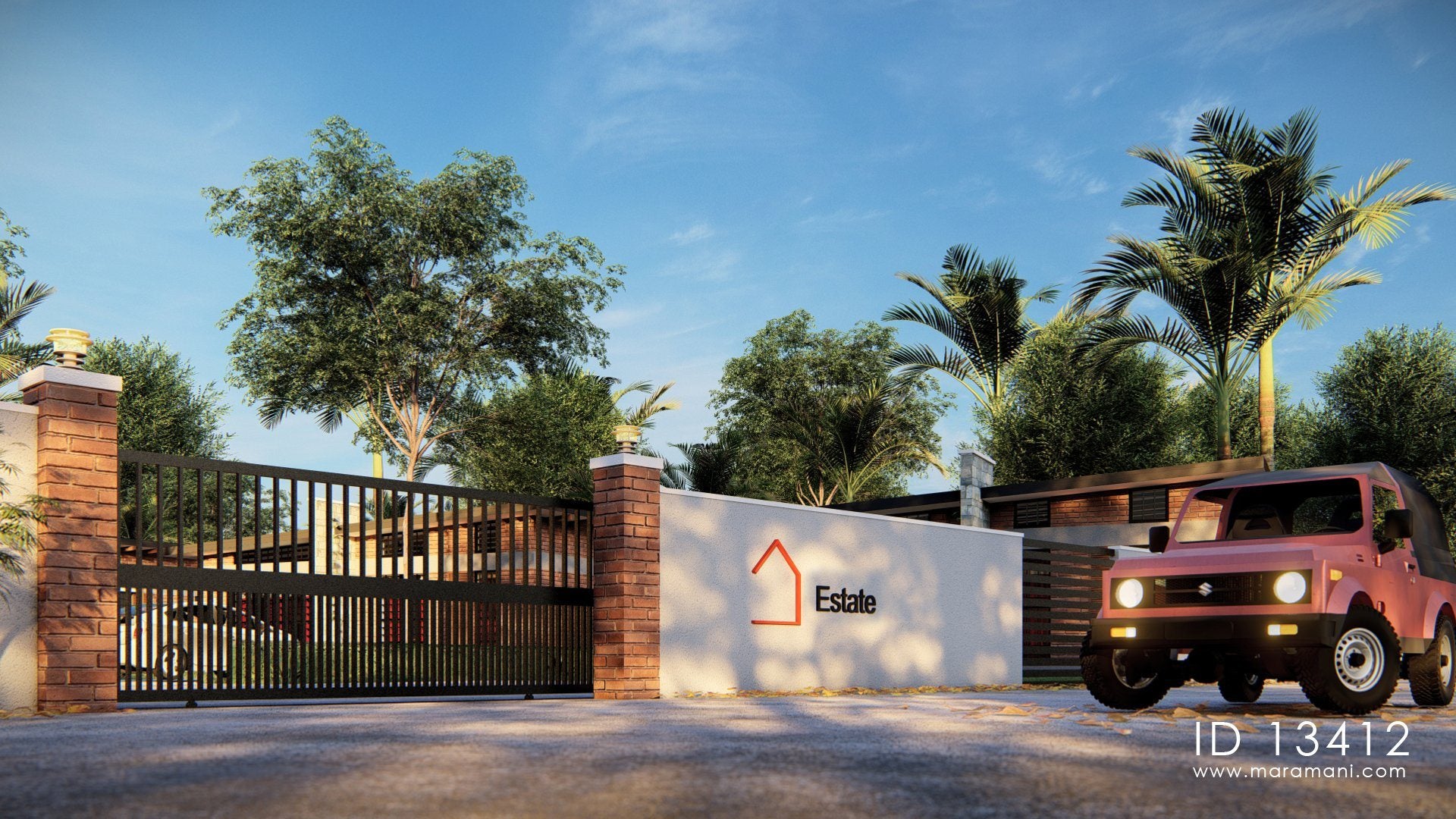 3 bedroom traditional house design - ID 13412