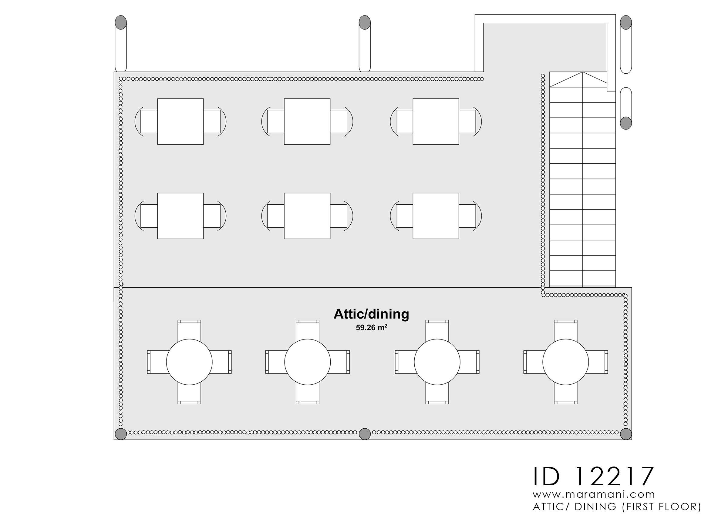 Hostel rooms and kitchen - ID 12217