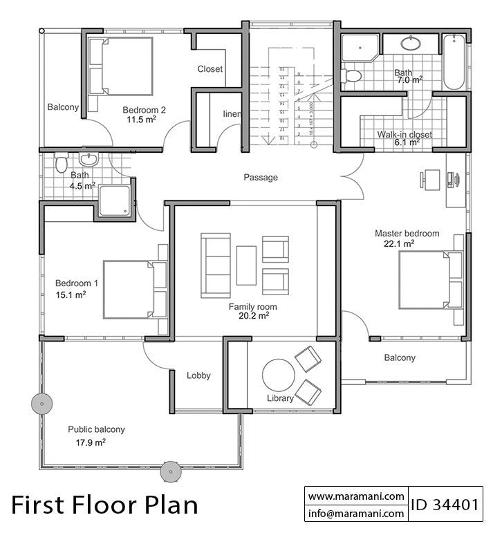 4 Bedroom House Design - ID 34401