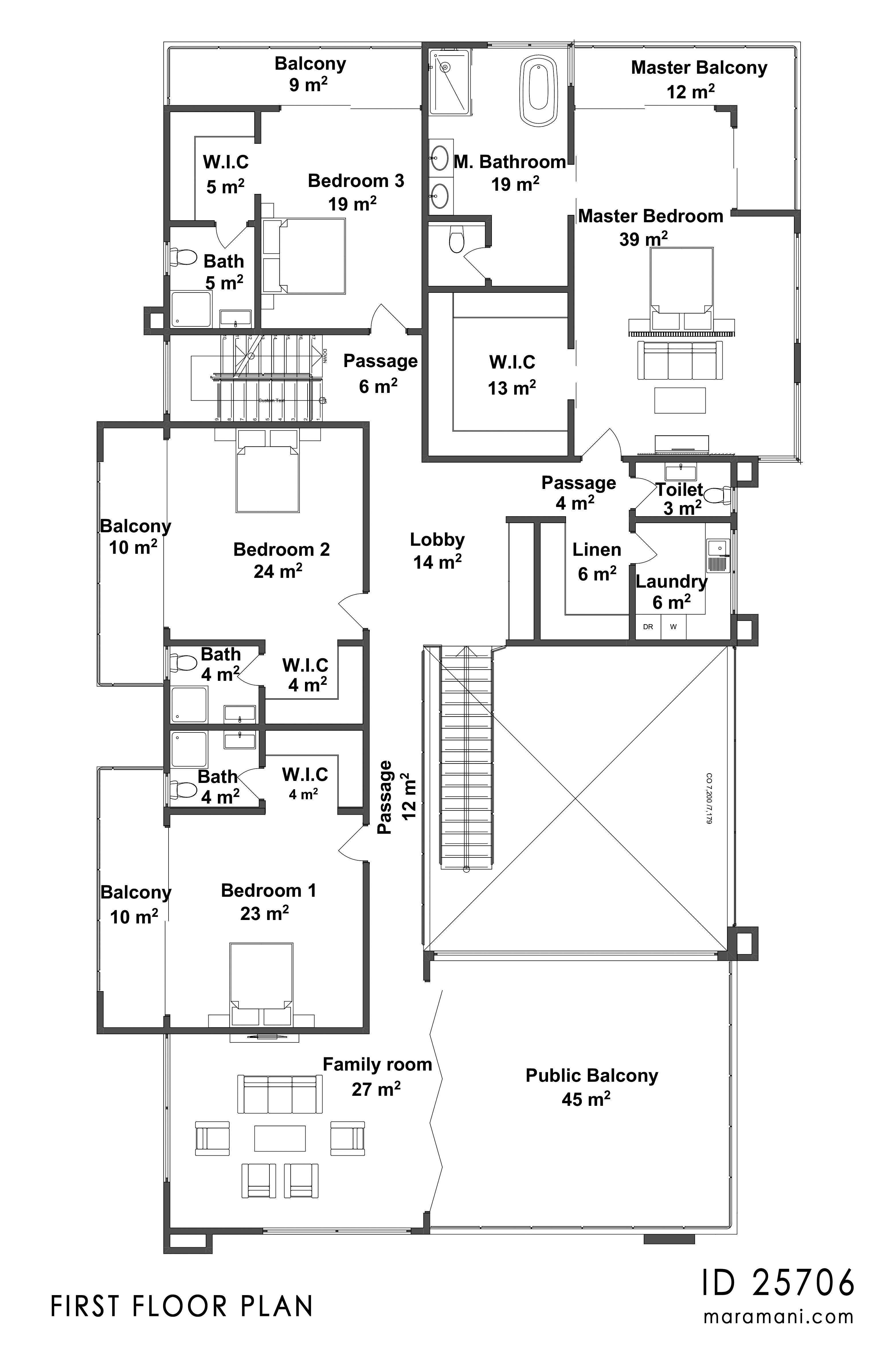 Modern 5 Bedroom Mansion - ID 25706