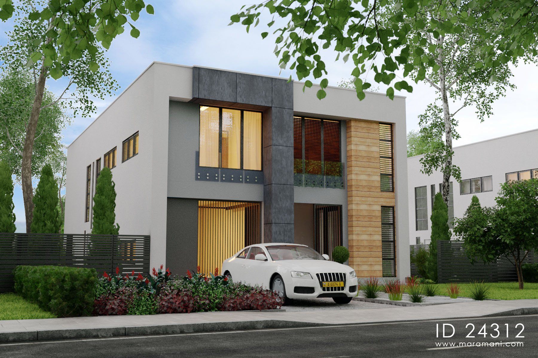 4 bedroom contemporary plan - ID 24312