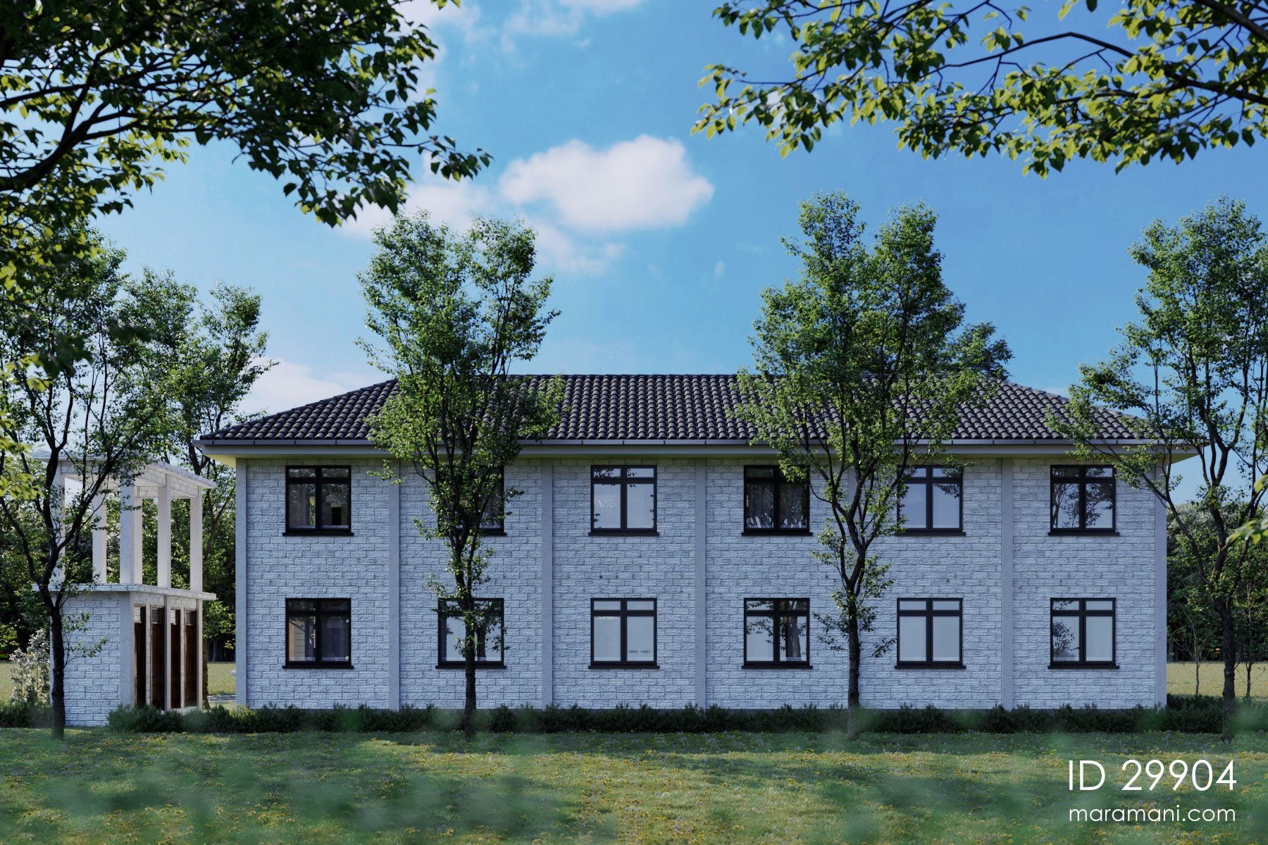 Hostel Building Design - ID 29904