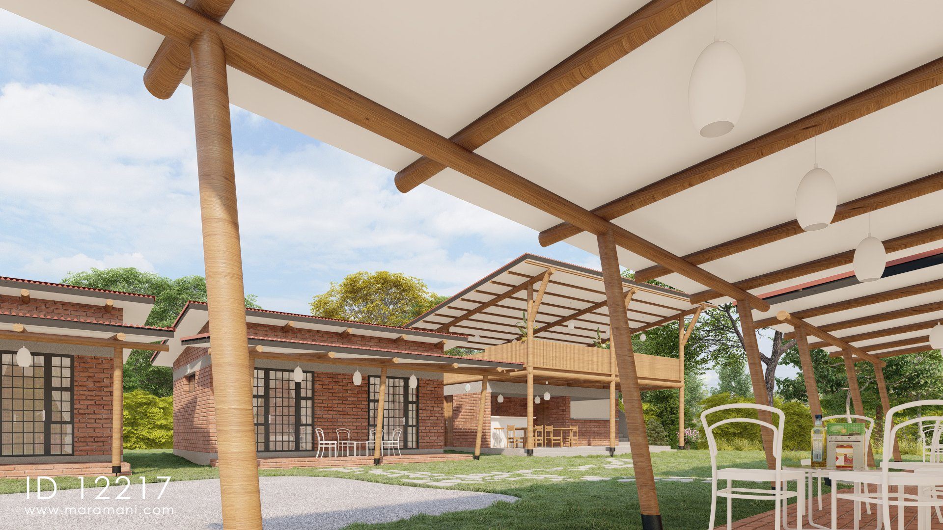 Hostel rooms and kitchen - ID 12217