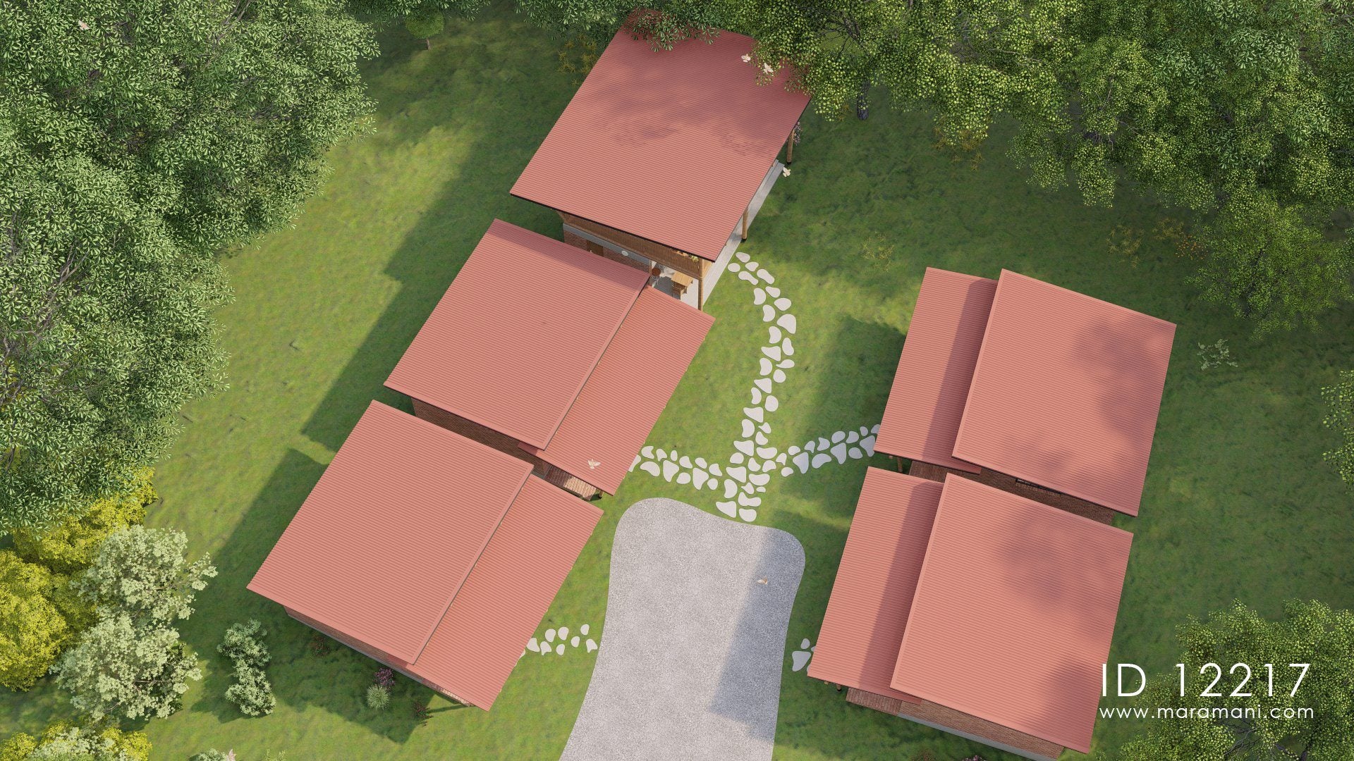 Hostel rooms and kitchen - ID 12217