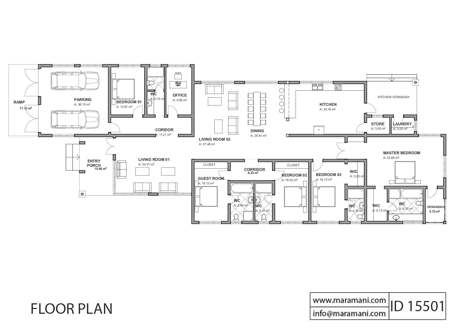 5 Bedroom House Plan - ID 15501