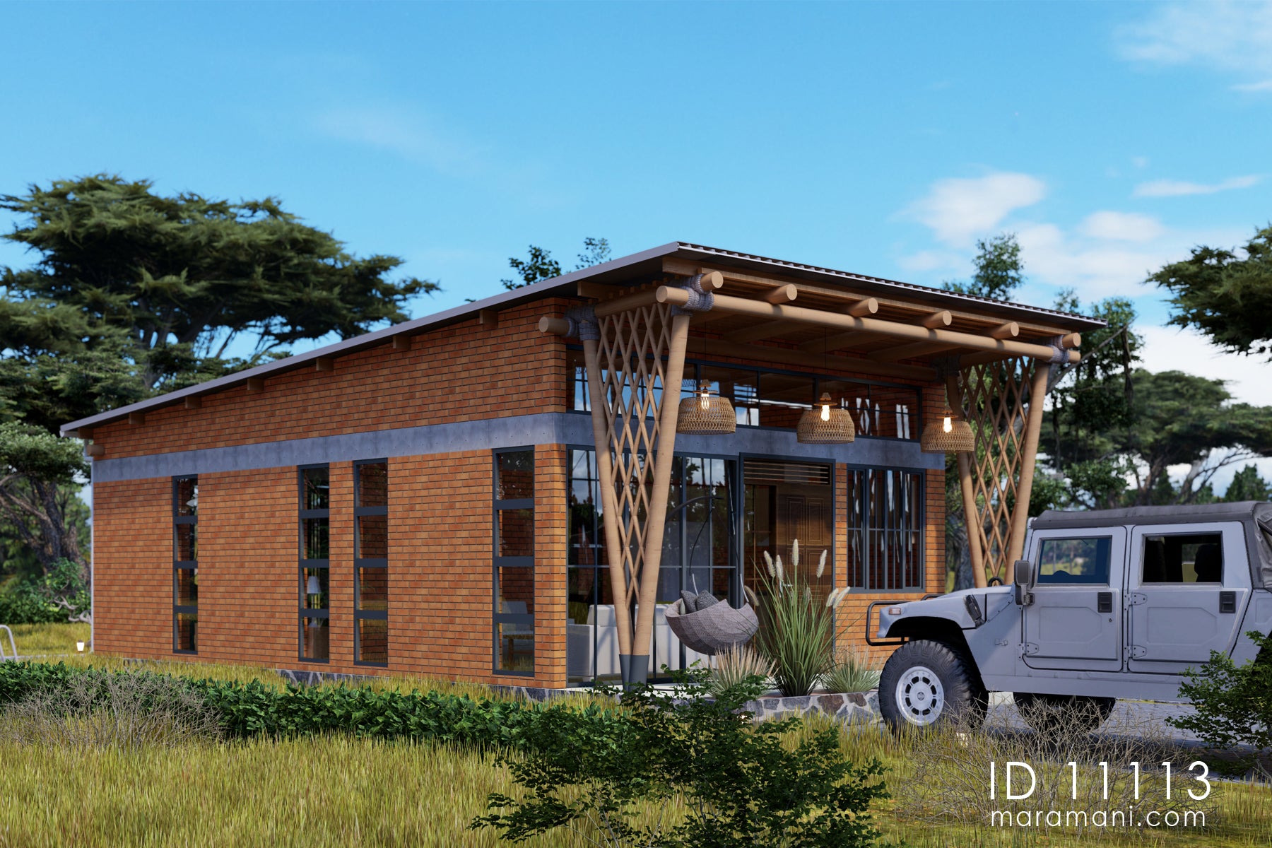 1-Bedroom, Single-Story House Plan - ID 11113