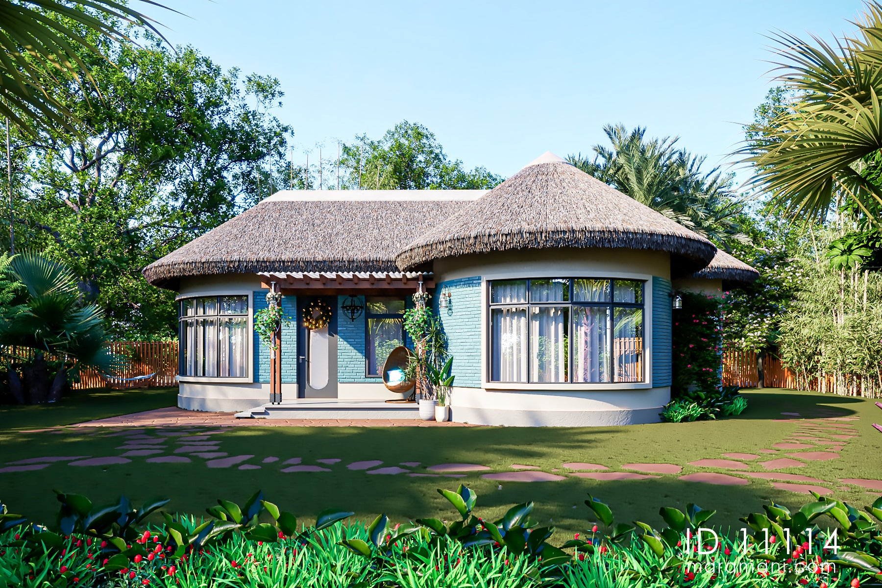 Cozy 1-Bedroom, 1-Story House Plan - ID 11114