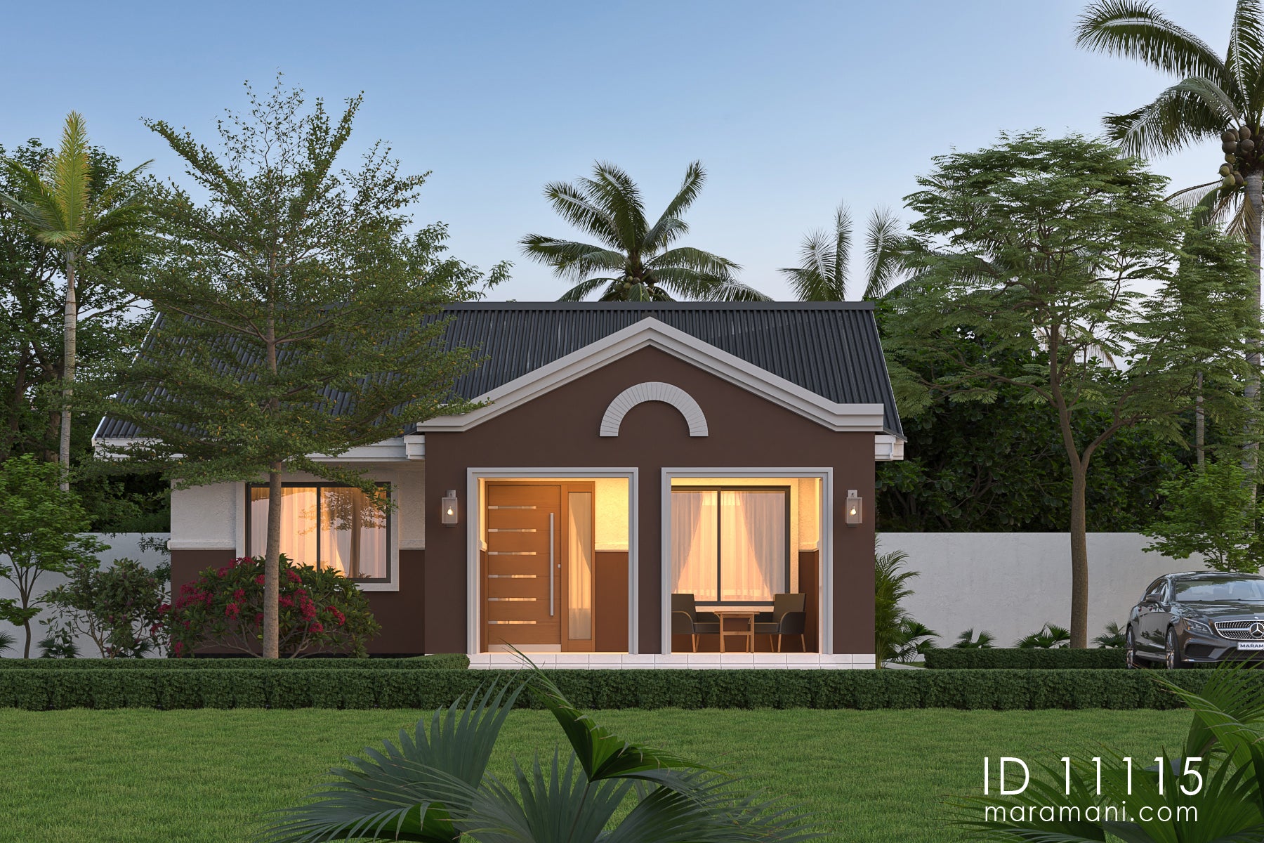 Charming 1-Bedroom, 1-Story House Plan - ID 11115