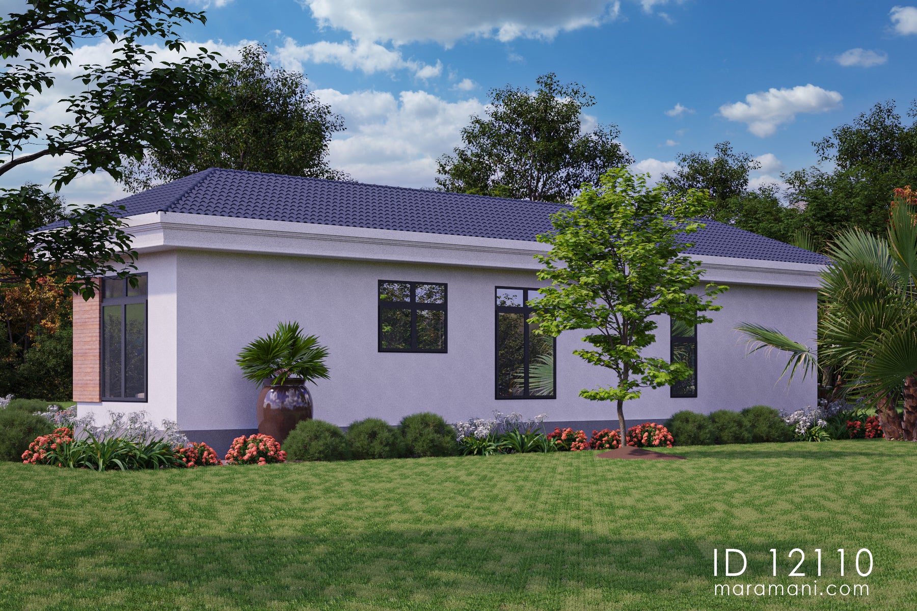 Narrow house plan - ID 12110