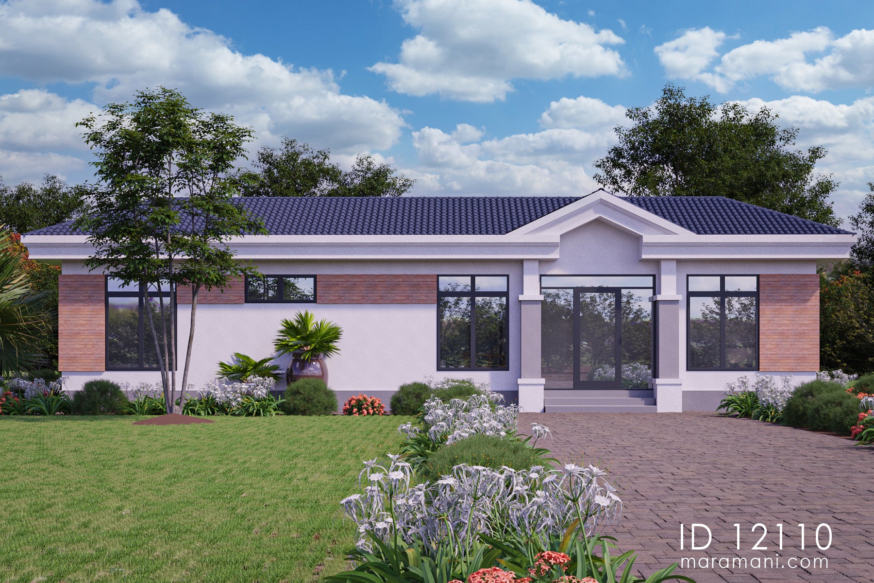 Narrow house plan - ID 12110