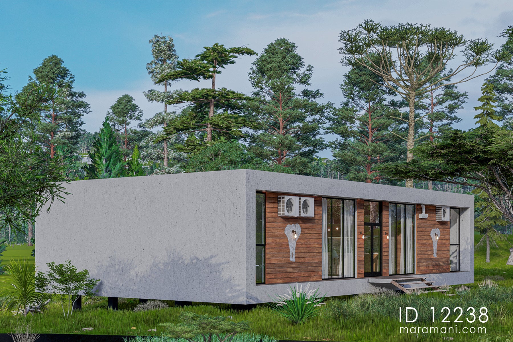 Cozy 2 Bedrooms, 1-Story House Plan - ID 12238