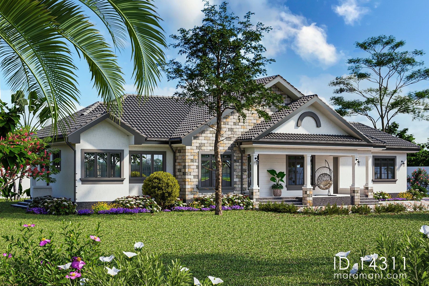 4 Bedroom Bungalow house - ID 14311