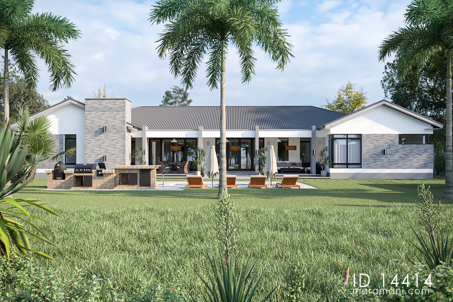 4 bedroom 4 bath house Plan - ID 14414