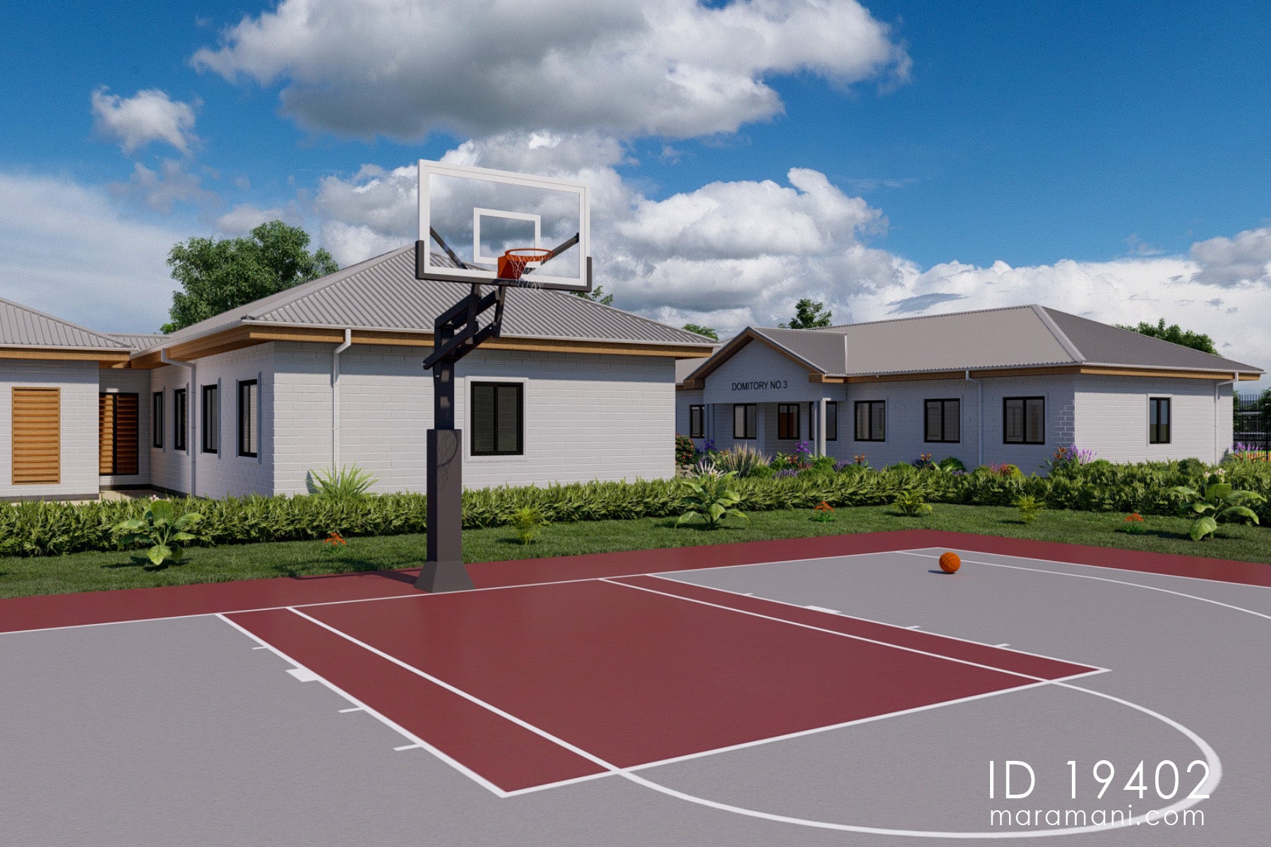 10-room, Single-Story Institutional Living Plan - ID 19402