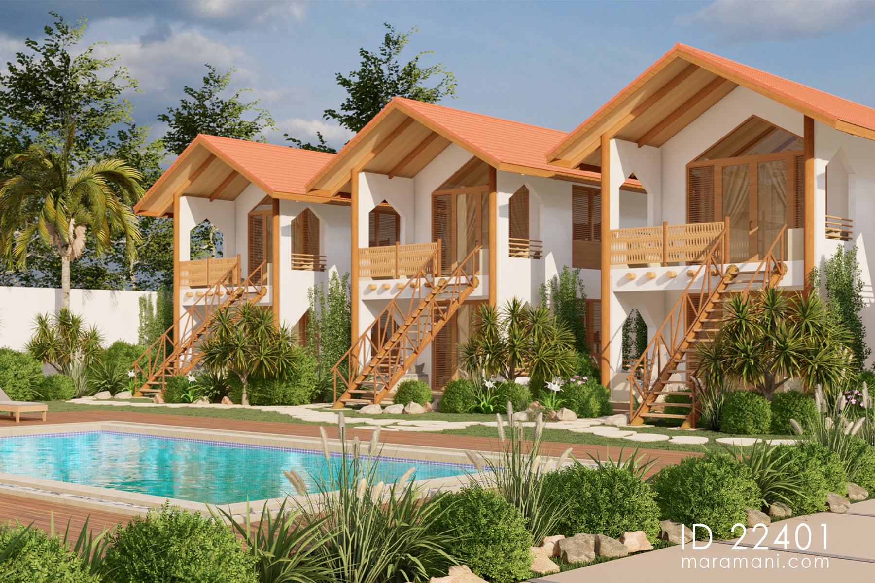 Zanzibar-Style Lodge Plan - ID 22401