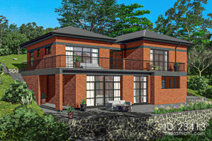 3-bedroom two-story house plan -ID 23413