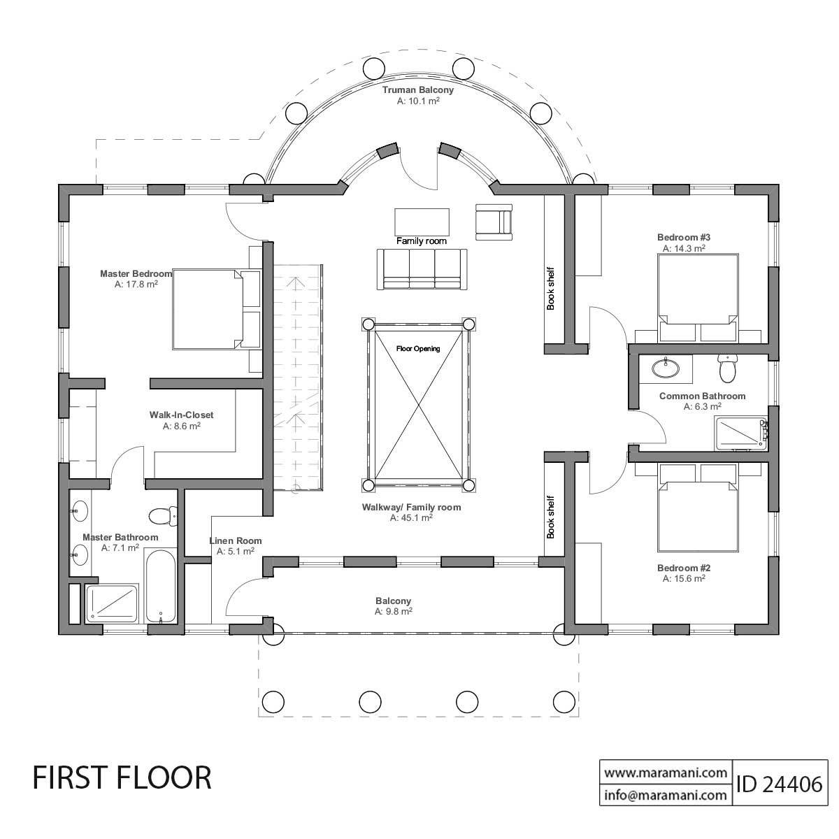 White House Residential Plan - ID 24406