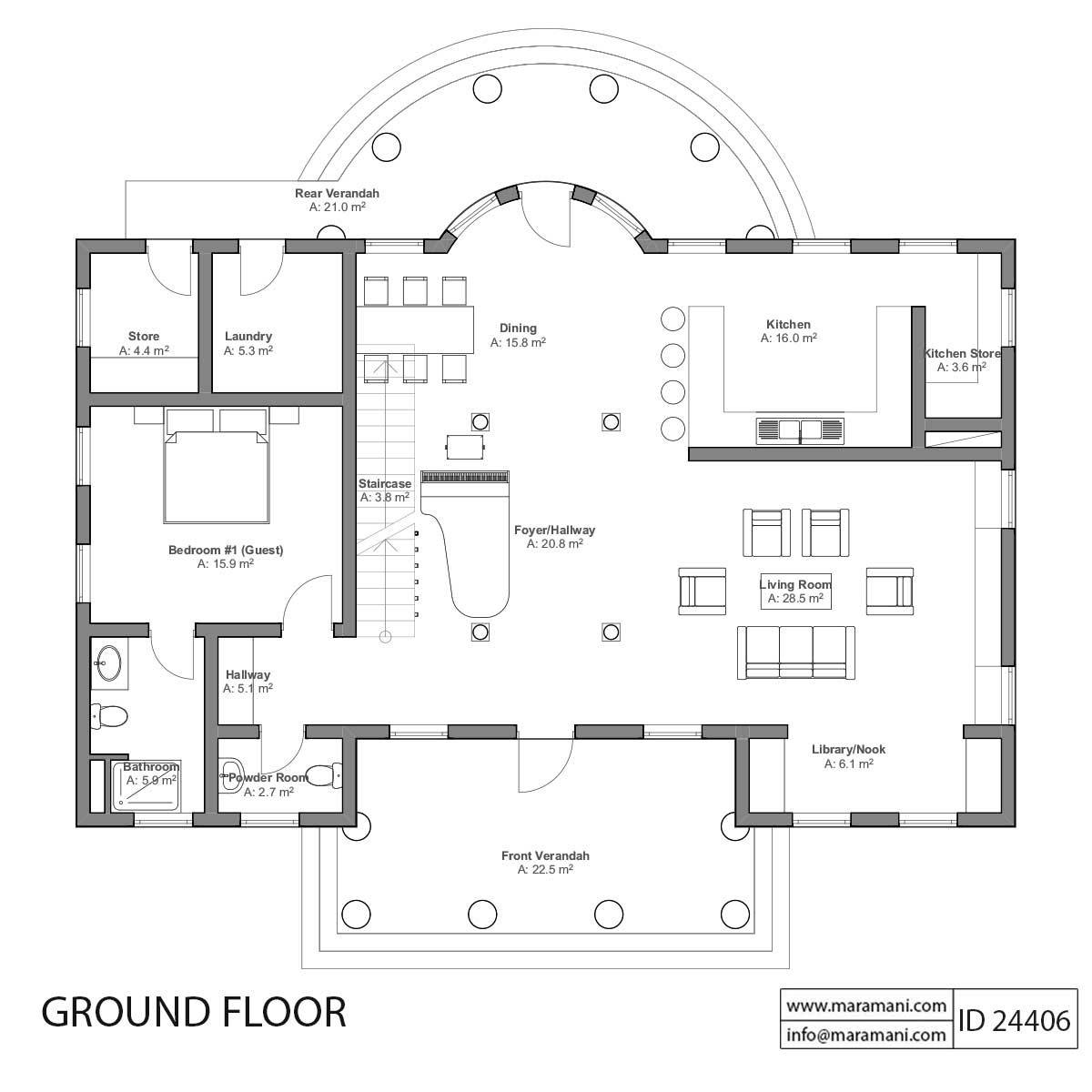 White House Residential Plan - ID 24406