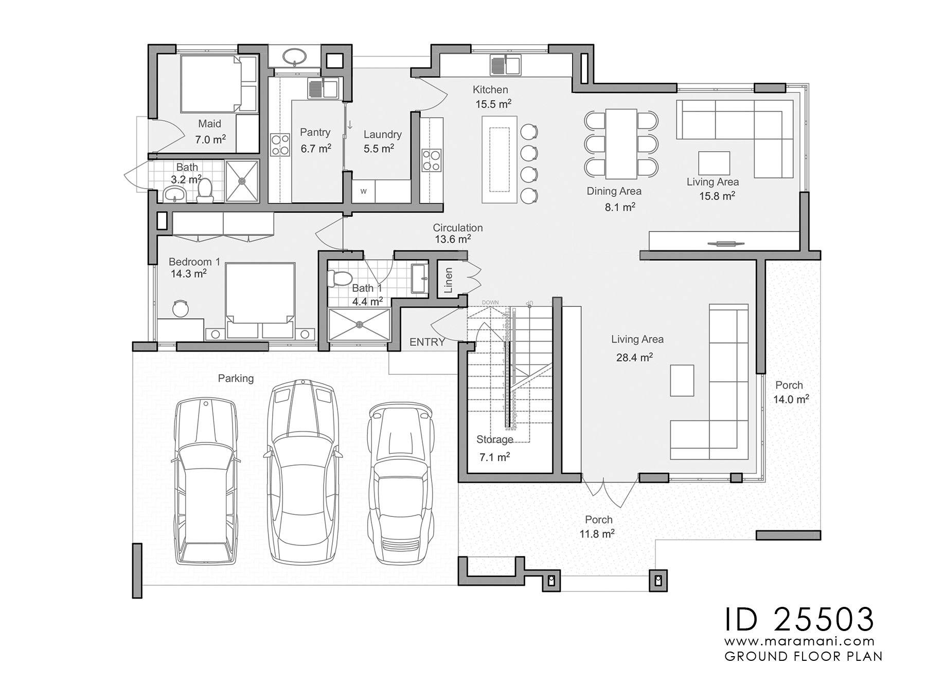 5 Bedroom Plan - ID 25503