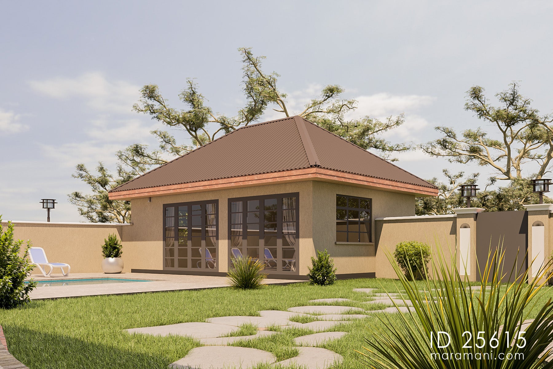 Luxurious two-story Mansion House Plan - ID 25615