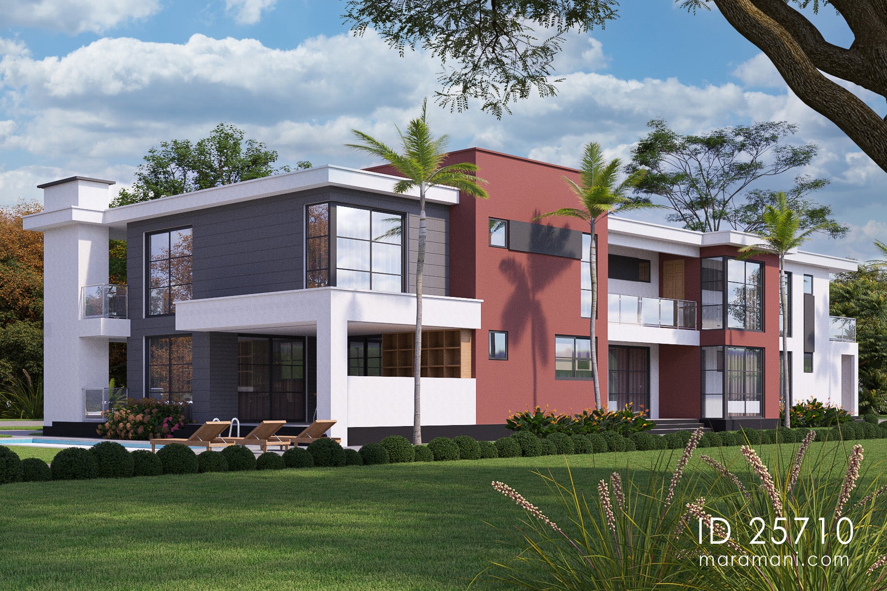 Luxurious 5-Bedroom 2-Story Mansion with Premium Amenities – ID 25710