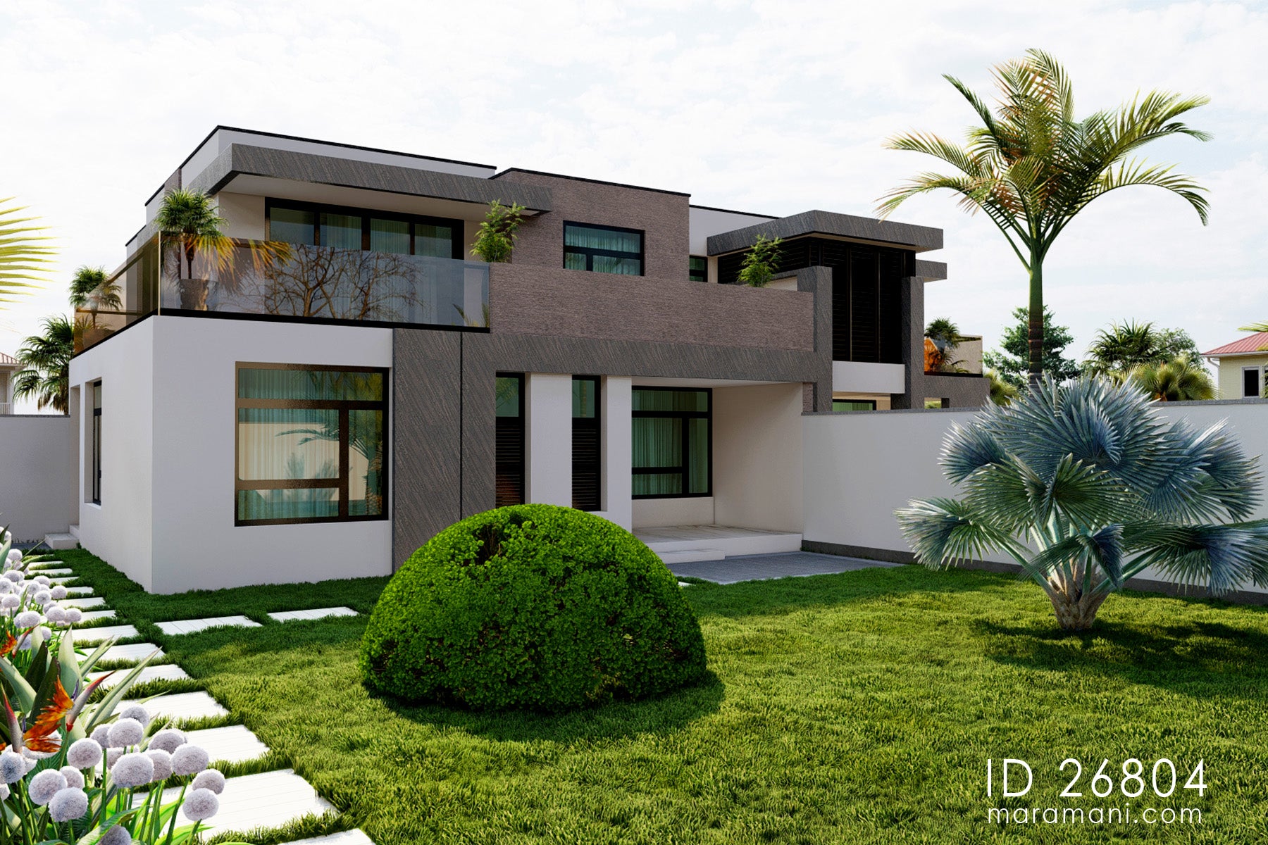 Spacious 6 Bedroom, 2-Story House Plan – ID 26804