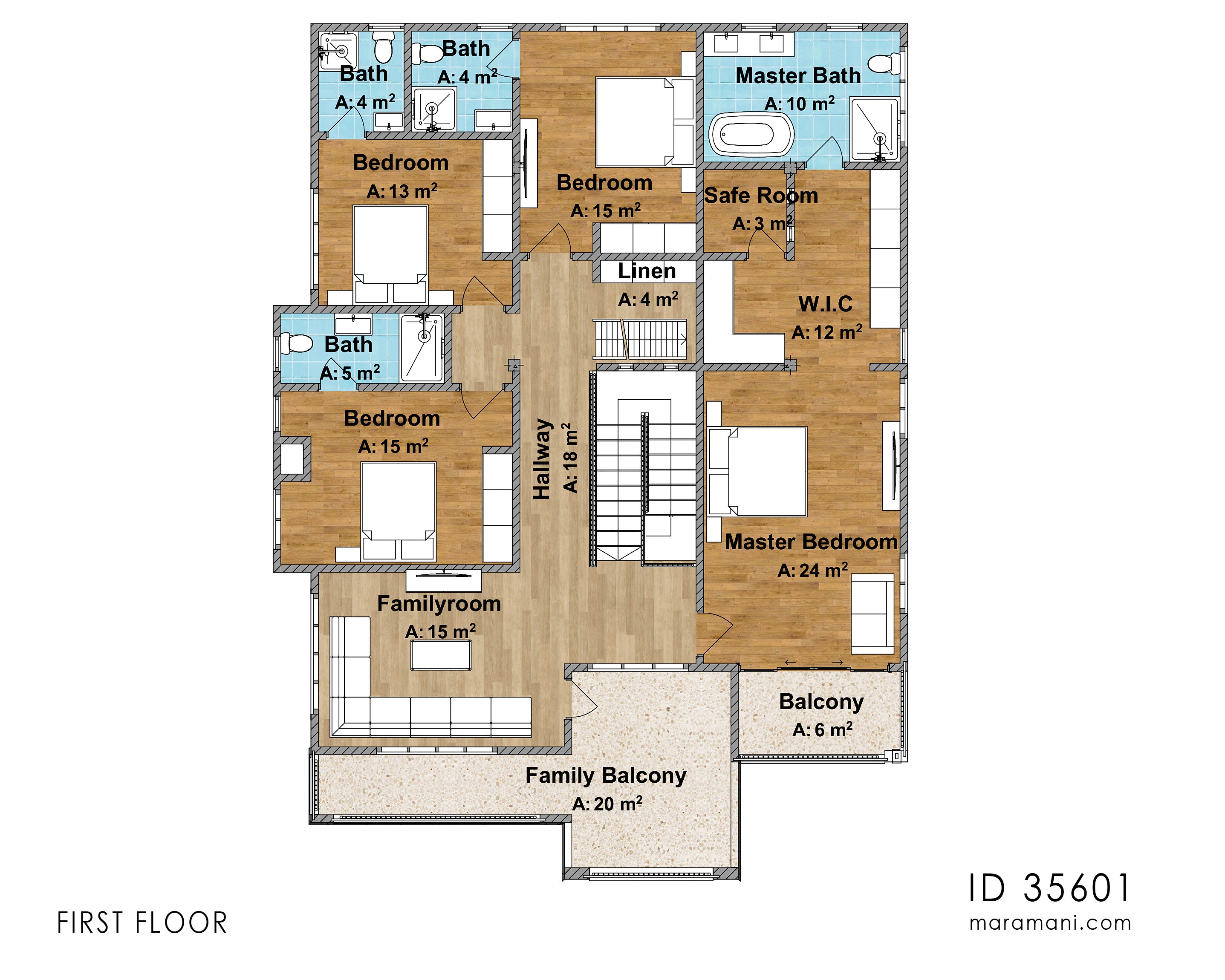 5 Bedroom house - ID 35601