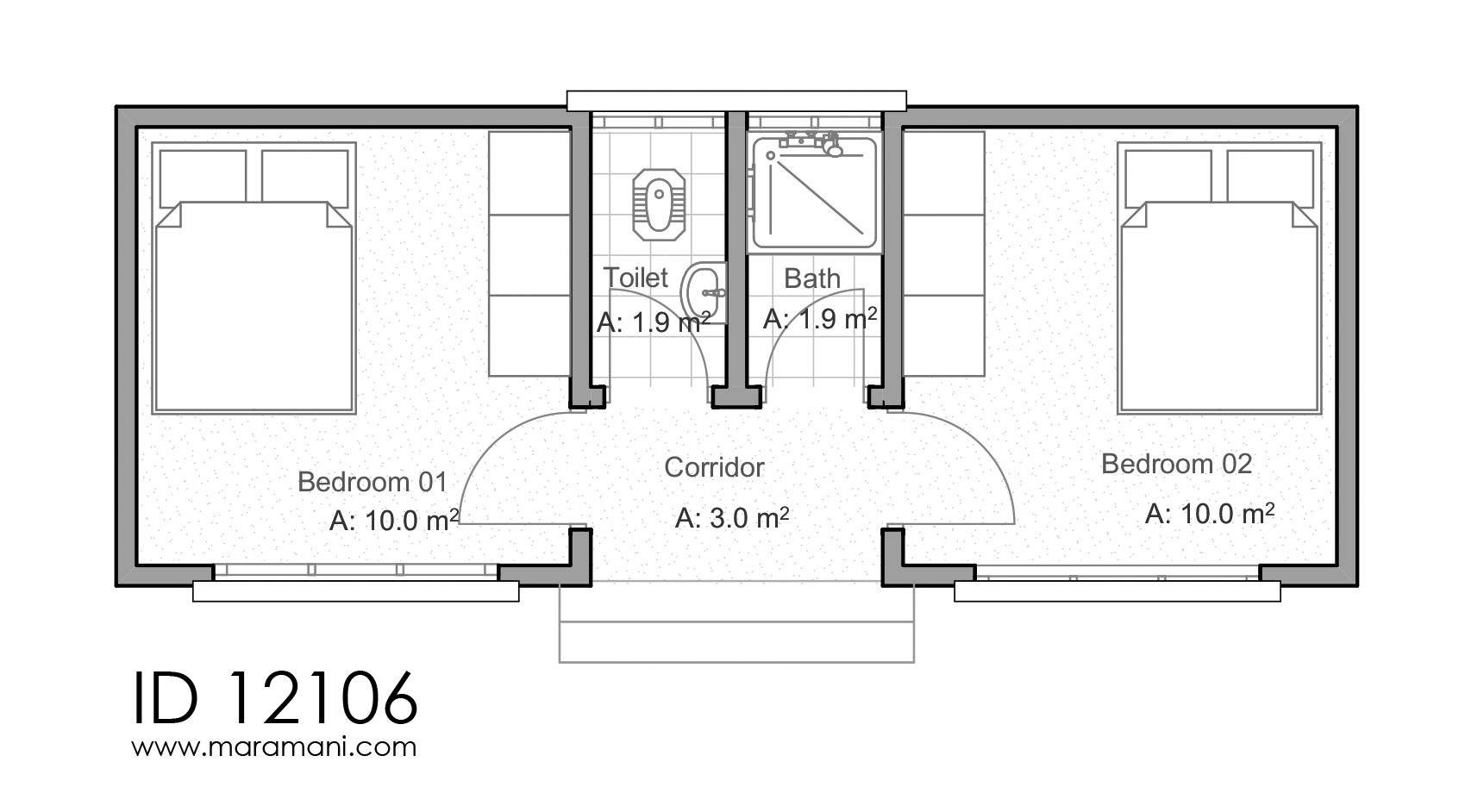 Servant quarters or staff quarters - ID 12106