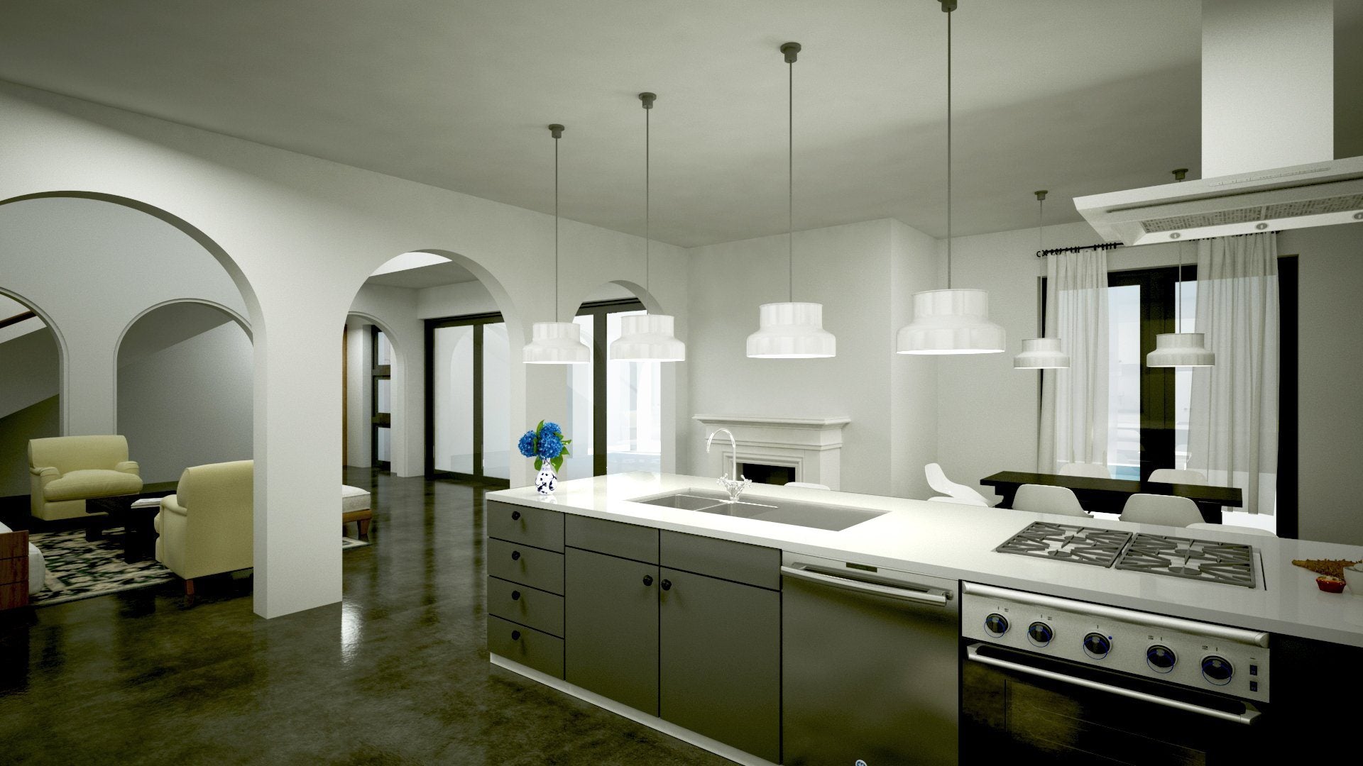 Coastal style 5 bedroom house - ID 25504